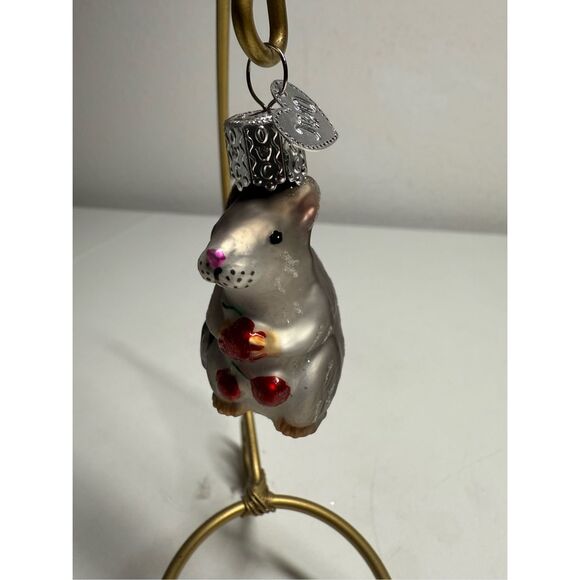 Old World Christmas Ornaments White Mouse Glass Blown Ornaments Christmas Tree - Picture 6 of 13
